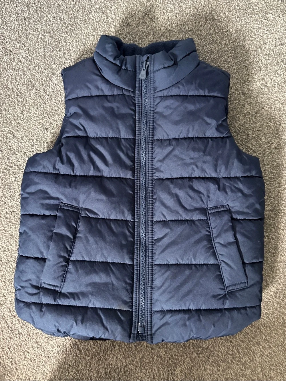 GAP Navy Quilted Puffer Vest for Kids